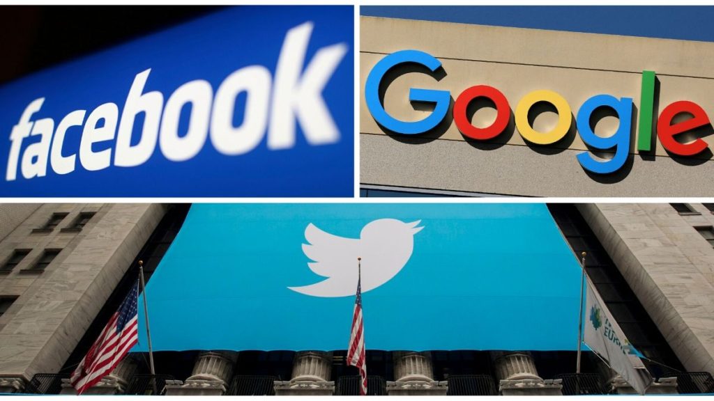 facebook google twitter